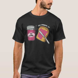 Camiseta Vá Espalhar o Evangelho, Versículo Bíblico Engraça