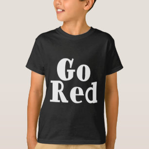 Camiseta Vá Espírito da Equipe Vermelha Cor da Guerra Verme