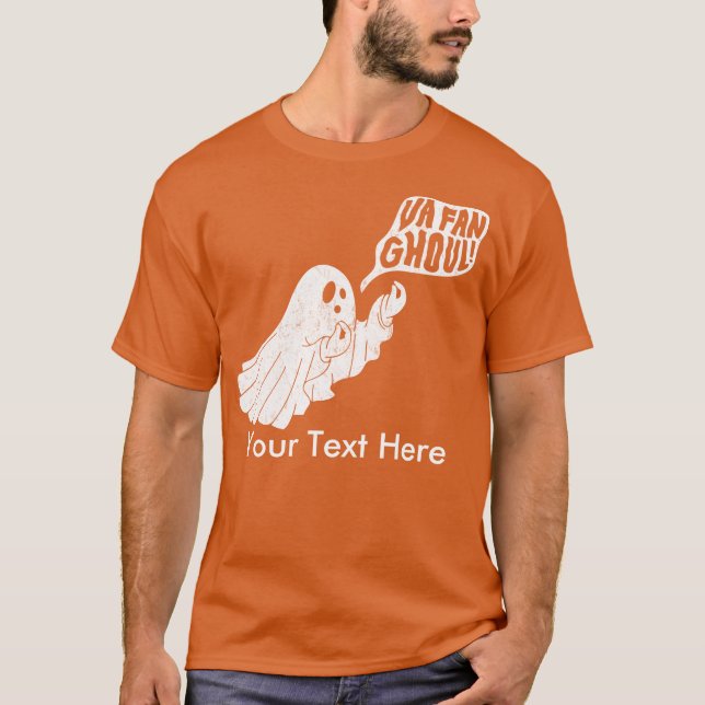 Camiseta Va Fan Ghoul Halloween Italiano Ghost Personalizad (Frente)