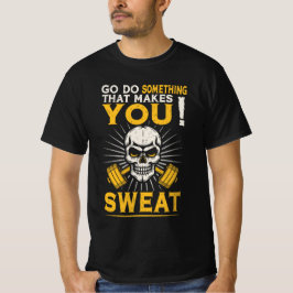 Camiseta Vá Fazer Algo Que Te Faz Suar - Giro Crânio M