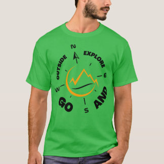 Camiseta Vá lá fora e explore a aventura