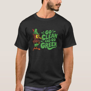 Camiseta Vá Limpo E Vá Verde Retrô Woodsy Owl Oficialmente