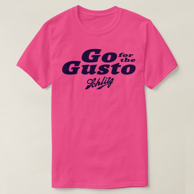 Camiseta Vá para a Cerveja Gusto Schlitz (Frente do Design)