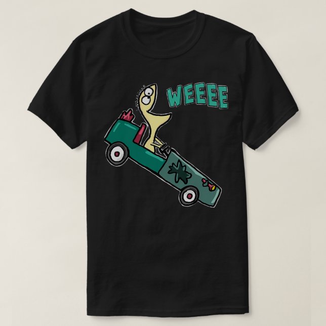 Camiseta Vá para casa de gansos do Kart para amigos imaginá (Frente do Design)