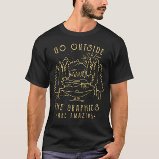 Camiseta Vá Para Fora Os s São Incríveis Vintage Ao Ar Livr