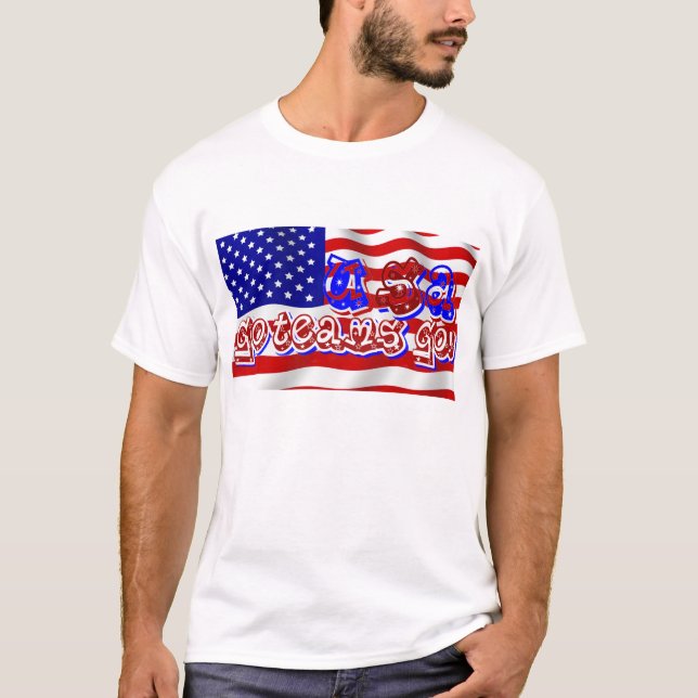 Camiseta Vá para os EUA, vá para a equipe! (Frente)