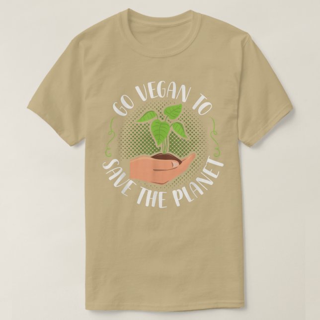 Camiseta Vá Para Vegan Para Salvar O Planeta Vegan Vegetabl (Frente do Design)