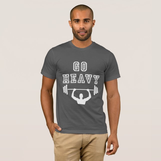 Camiseta Vá pesado (Frente Completa)