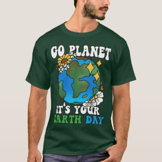 Camiseta Vá Planeta É O Seu Comboio Do Dia Da Terra