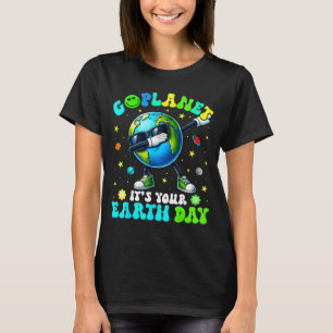 Camiseta Vá planeta é seu dia da terra dançando planeta hom