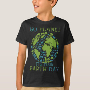 Camiseta Vá Planeta Seu Dia da Terra 2024 Mulheres Homens C