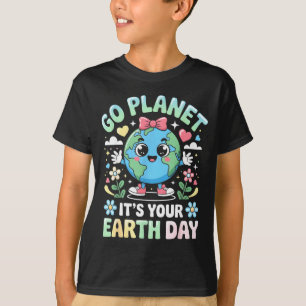 Camiseta Vá Planeta Seu Dia da Terra 2026 Professor Homens