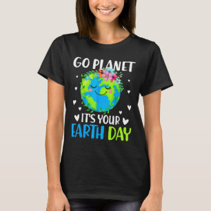 Camiseta Vá Planeta Seu Dia Da Terra 22 De Abril Para Mulhe