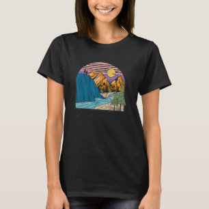 Camiseta Vá Selvagem Por Um Tempo Montanhas Sunny Acampando