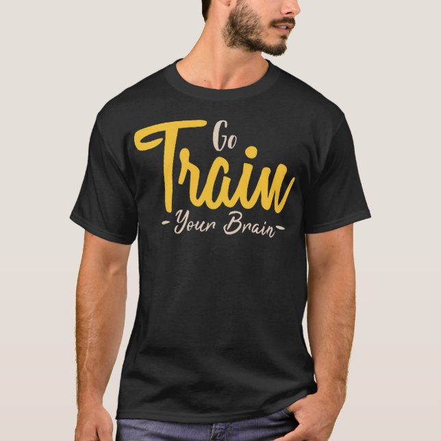 Camiseta Vá treinar seu cérebro 1 (Frente)