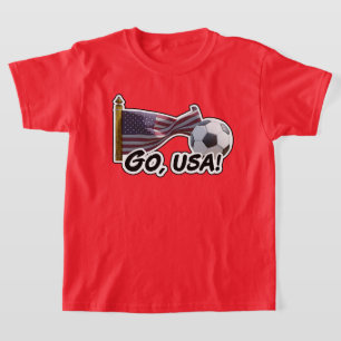 Camiseta Vá, USA Soccer Fan