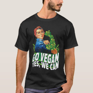 Camiseta Vá Vegano Sim Nós Podemos, Comida Vegana Animal Wf