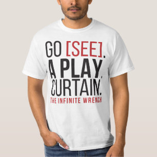 Camiseta VÁ [VEJA]. UM JOGO. CORTINA. T-shirt