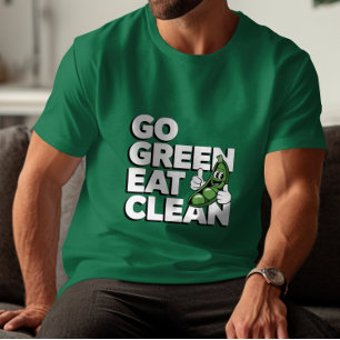 Camiseta Vá Verde, Coma Limpo