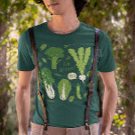Camiseta Vá verde! Produtos hortícolas verdes de folha | Le<br><div class="desc">Bons desenhos verdes. Bok choy,  ervilhas,  brócolis e nabo. Vá verde! Folheto verde! Uma camiseta engraçada para pessoas saudáveis. Excelente para jardineiros,  agricultores orgânicos,  chefs e nutricionistas. Visite o Doodle World de Jenn para ter t-shirts mais legal e presentes divertidos em foodie.</div>