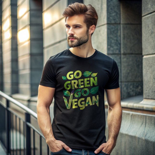 Camiseta Vá Verde Vá Vegan T-Shirt (Criador carregado)