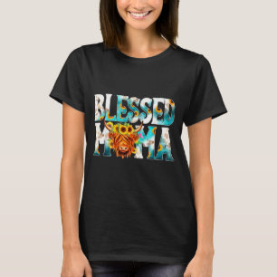 Camiseta Vaca abençoada ocidental mamãe vaca estampa mãe di