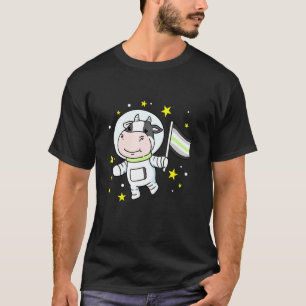 Camiseta Vaca Agênero No Espaço Orgulho Agênero