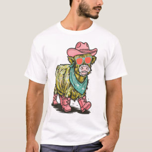Camiseta Vaca Alta Cute Png, Ocidental
