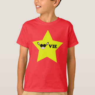 Camiseta Vaca amarela da estrela de cinema temático