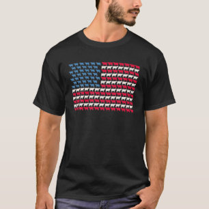 Camiseta Vaca American Flag Heifer US 4 De Julho Fazenda