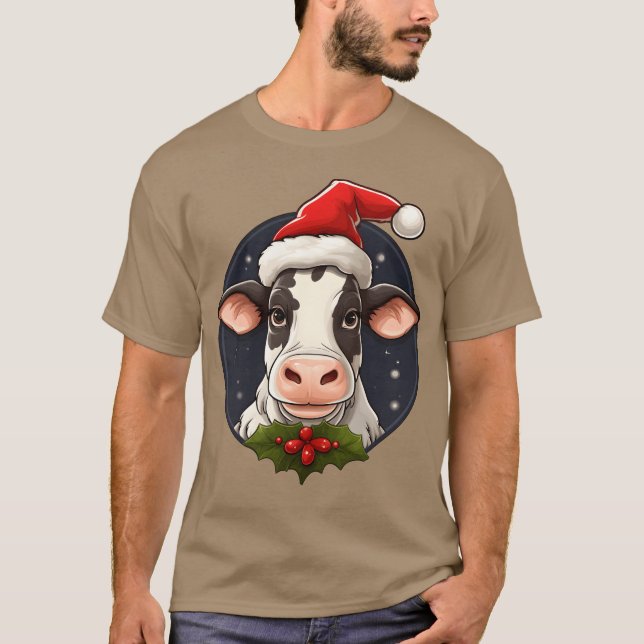 Camiseta Vaca amigos de Natal (Frente)