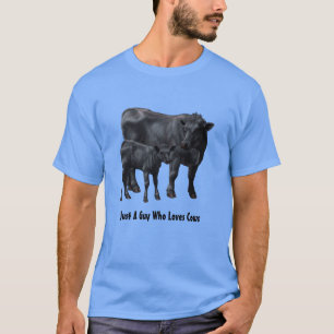 Camiseta Vaca Angus Negra e Feira