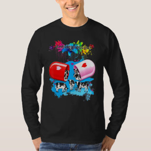 Camiseta Vaca Antidepressivos Antidepressivos Cão-Cachorro