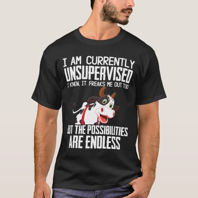 Camiseta Vaca atualmente sem supervisão (Frente)