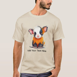 Camiseta Vaca bebê engraçada personalizável