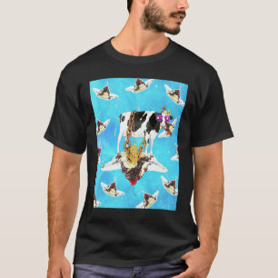 Camiseta Vaca Bling no Sundae no Espaço