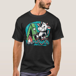 Camiseta Vaca bonitinha no Camping Funny S'more