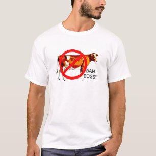 Camiseta Vaca Bossy da campanha da proibição