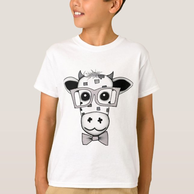Camiseta Vaca branca (Frente)
