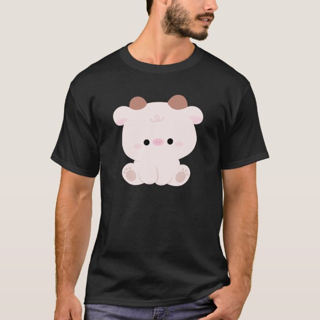 Camiseta Vaca branca (Frente)