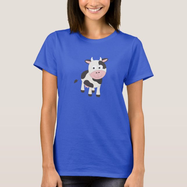 Camiseta Vaca branca (Frente)