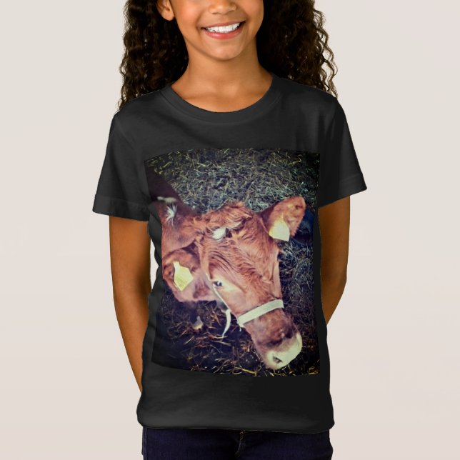 Camiseta Vaca castanha (Frente)