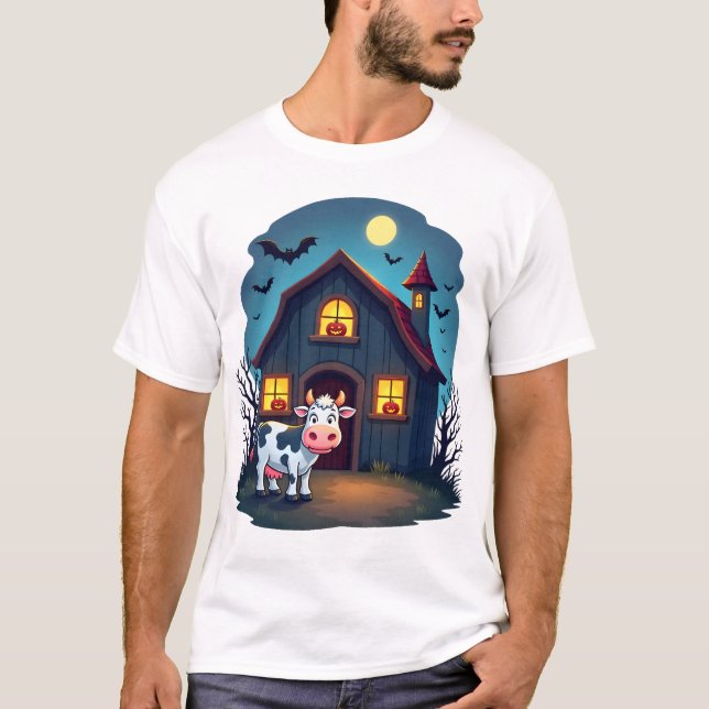 Camiseta Vaca & Celeiro Assombrado (Frente)