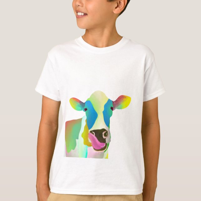 Camiseta Vaca colorida (Frente)