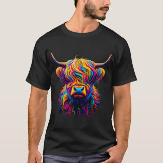 Camiseta Vaca Colorida Highland