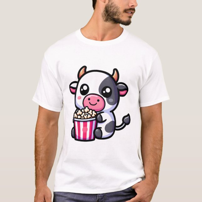 Camiseta Vaca com Pipoca  (Frente)