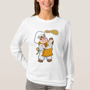 Camiseta Vaca como cozinhar com Dough