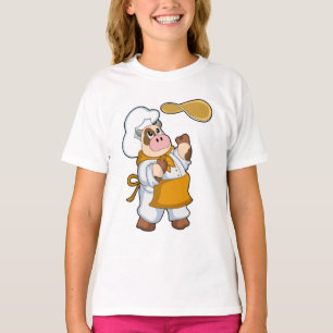Camiseta Vaca como cozinhar com Dough
