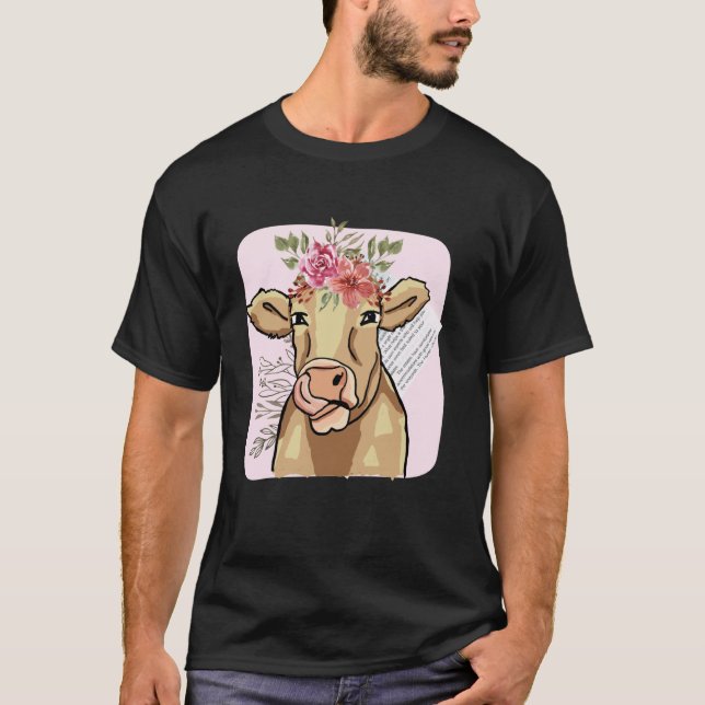Camiseta Vaca Cottage Core (Frente)