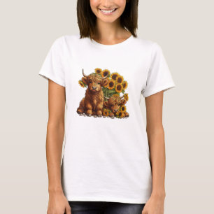 Camiseta Vaca cultivada escocesa de raça branca Dia de as m